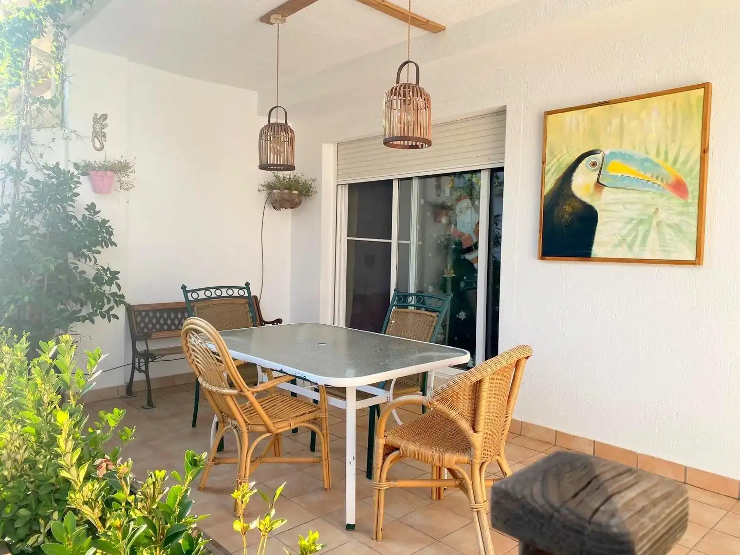 Terraza de Casa adosada en venta en Vallada con Aire acondicionado, Jardín privado y Terraza
