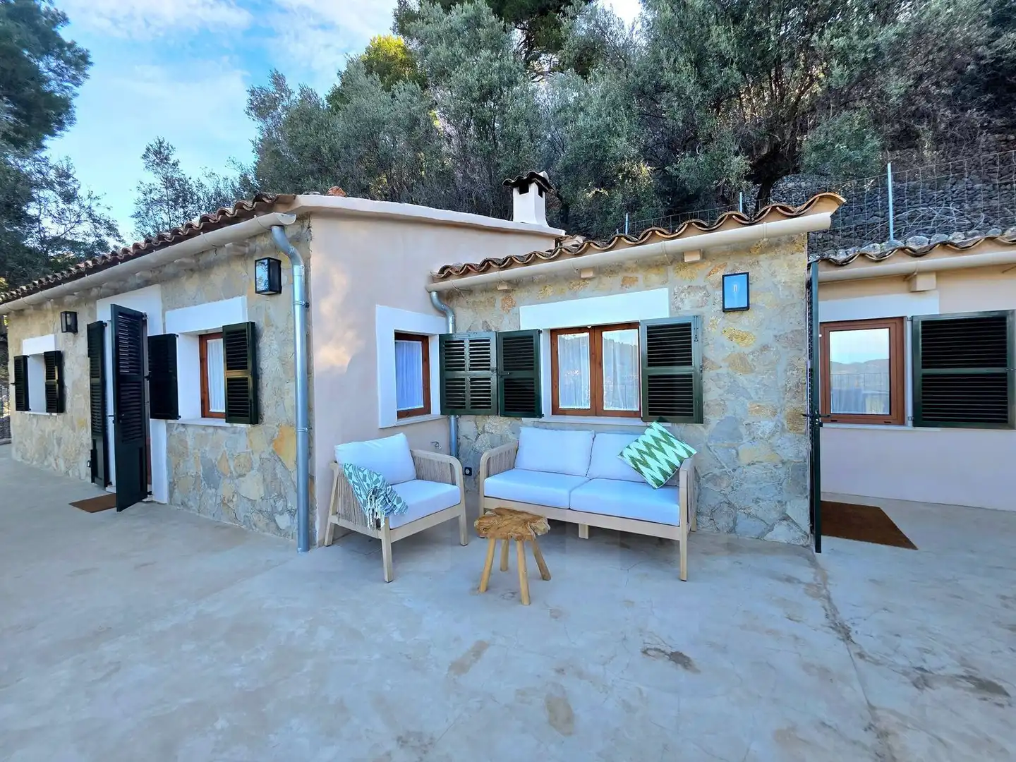 Terrassa de Finca rústica en venda en Fornalutx amb Jardí privat