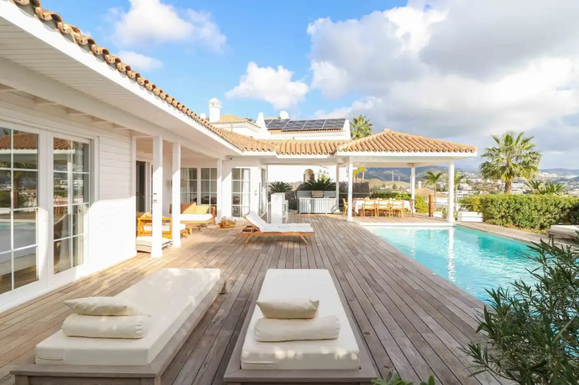 Terraza de Casa o chalet en venta en Benahavís con Aire acondicionado, Calefacción y Jardín privado