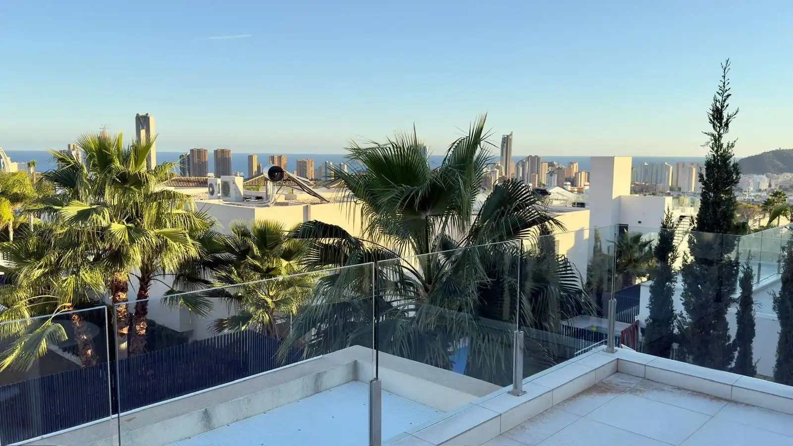 Terraza de Casa o chalet de alquiler en Finestrat con Aire acondicionado, Calefacción y Jardín privado