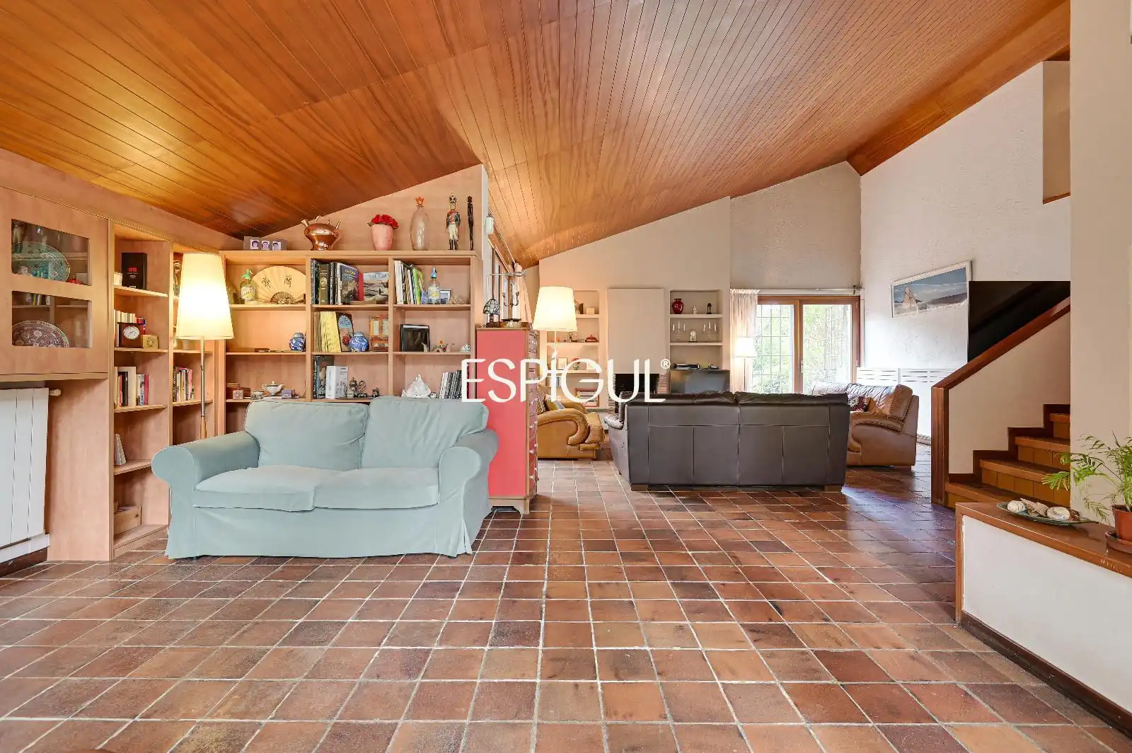 Wohnzimmer von Haus oder Chalet zum Verkauf in Cerdanyola del Vallès mit Klimaanlage, Heizung und Terrasse