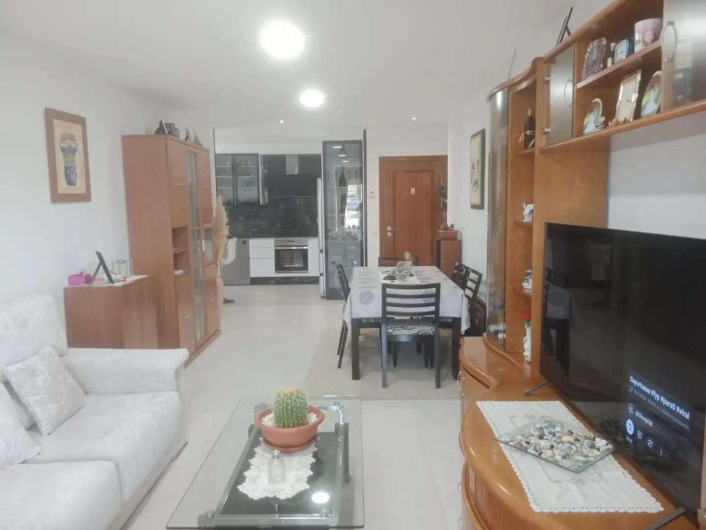 Living room of Flat for sale in Cambre   with Heating, Storage room and Furnished