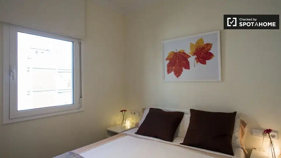Habitación de Piso de alquiler en Barcelona con Aire acondicionado, Calefacción y Amueblado