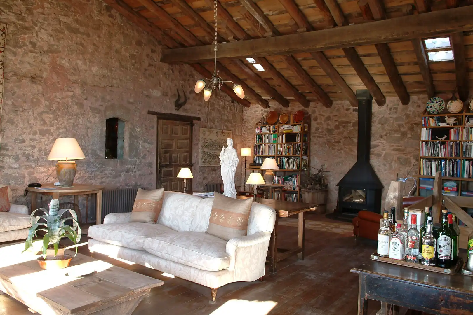 Sala de estar de Finca rústica en venta en Camprodon con Calefacción, Jardín privado y Terraza