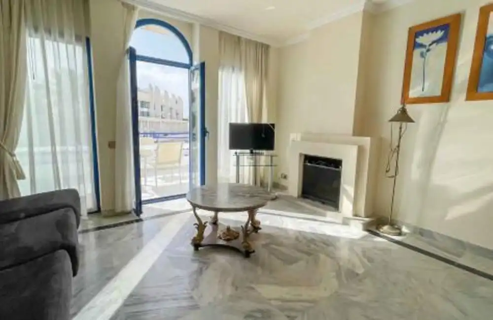 Living room of Duplexes for rent in Marbella  with Air Conditioner, Terrace and Swimming Pool