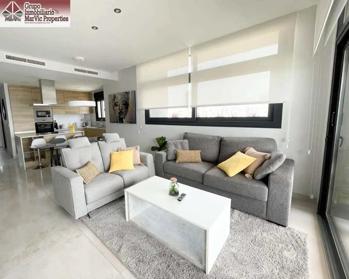 Wohnzimmer von Wohnung zum Verkauf in Benidorm mit Terrasse, Möbliert und Gemeinschaftspool