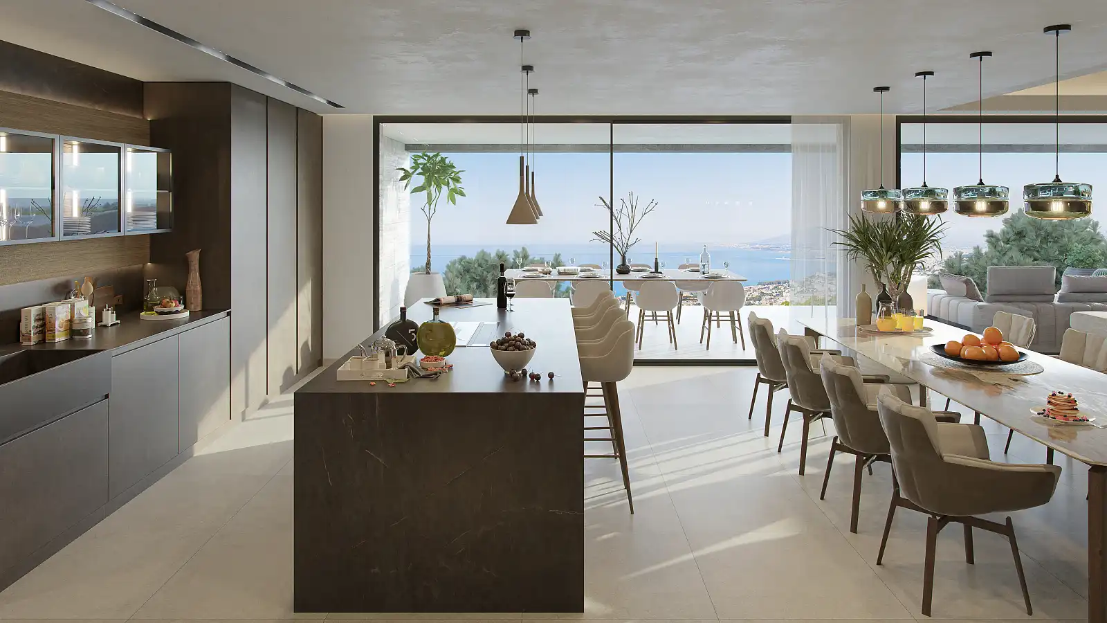Cocina de Casa o chalet en venta en Málaga con Aire acondicionado, Jardín privado y Terraza