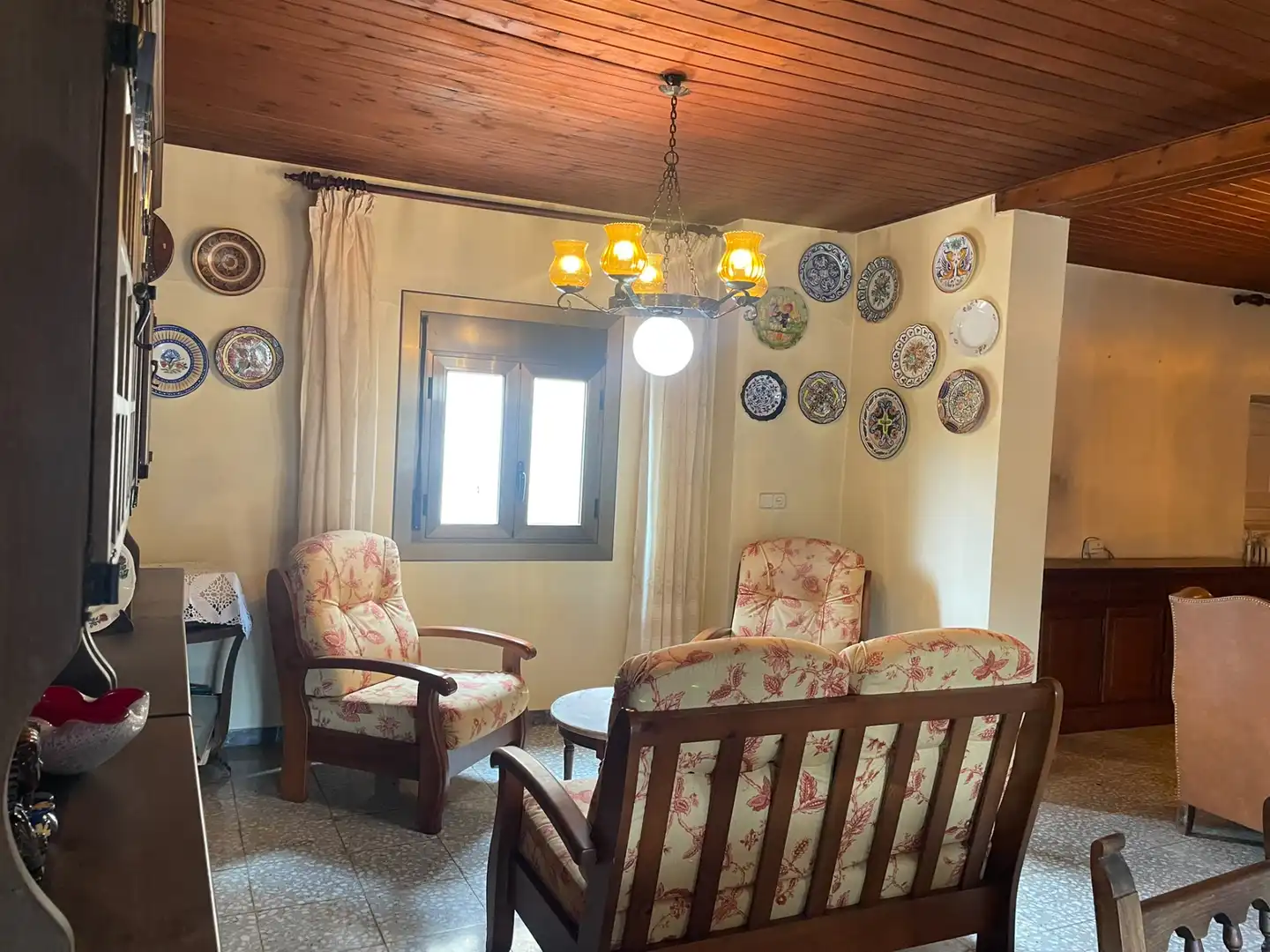 Living room of Houses for sale in La Pobla de Cérvoles  with Heating, Terrace and Furnished