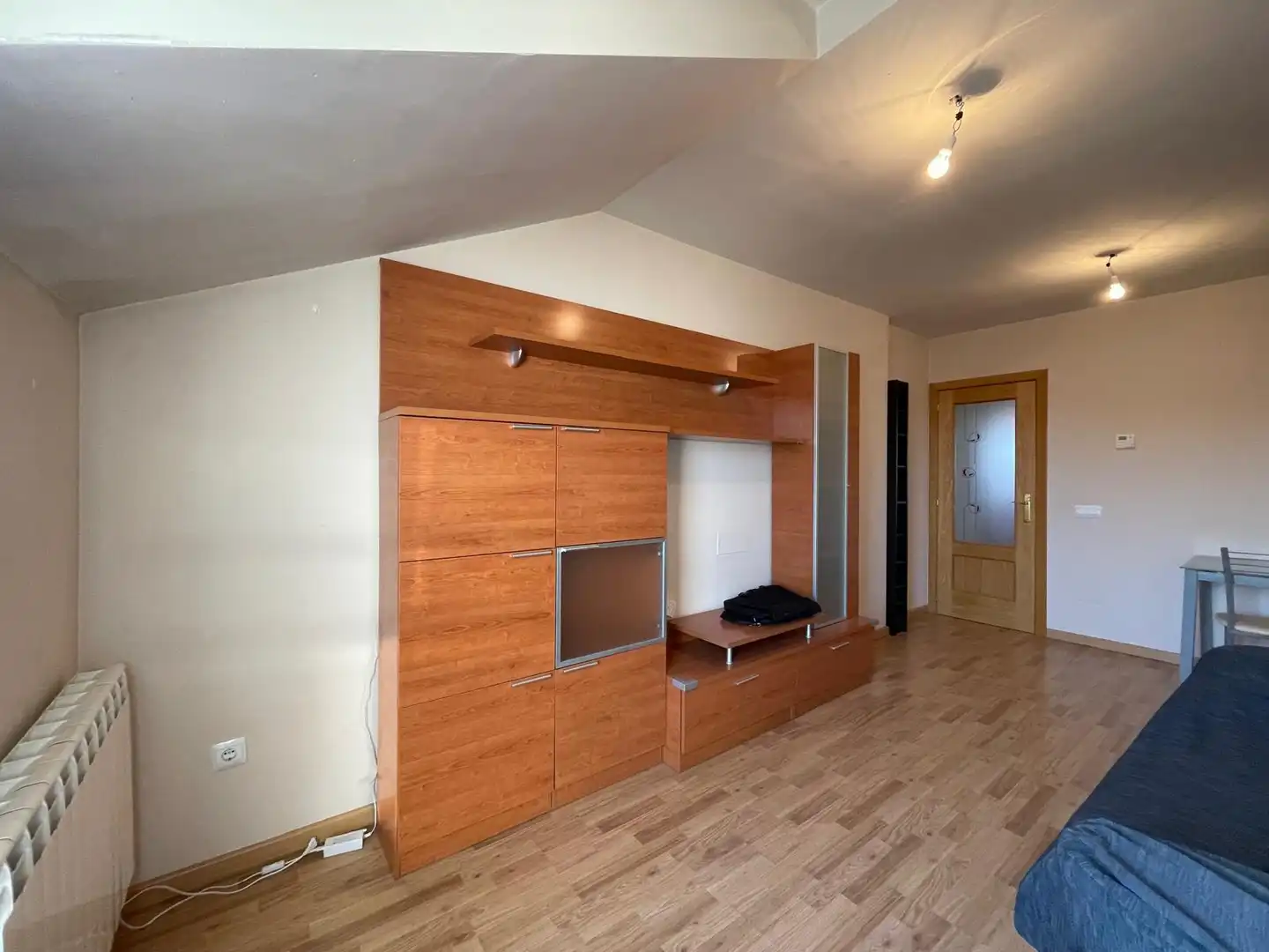 Wohnzimmer von Dachboden zur Miete in Venta de Baños mit Heizung, Parkett und Terrasse