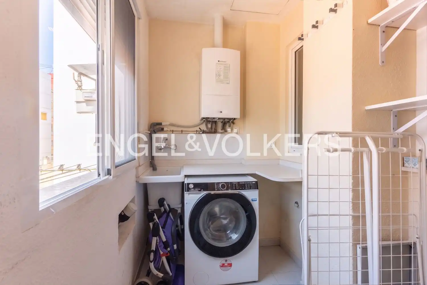Balcony of Flat for sale in Valencia  with Air Conditioner, Heating and Parquet flooring
