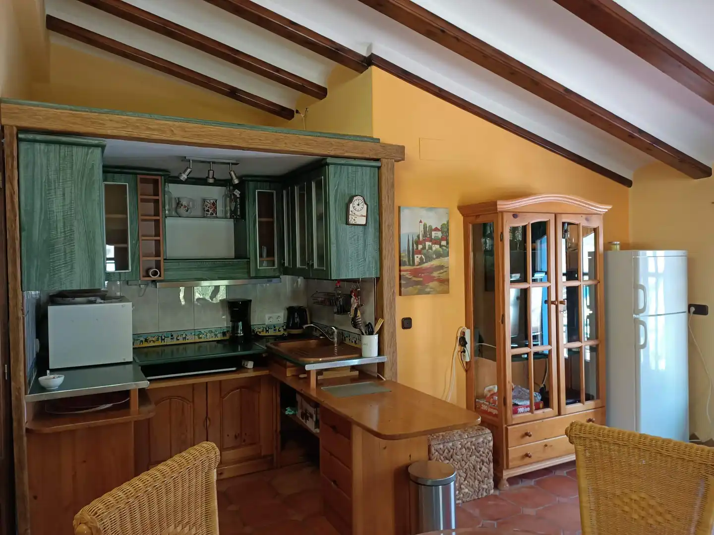 Cuina de Casa o xalet en venda en Calpe / Calp amb Aire condicionat, Jardí privat i Piscina