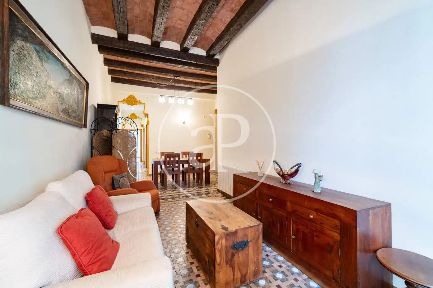 Living room of Flat for sale in Barcelona  with Heating and Balcony