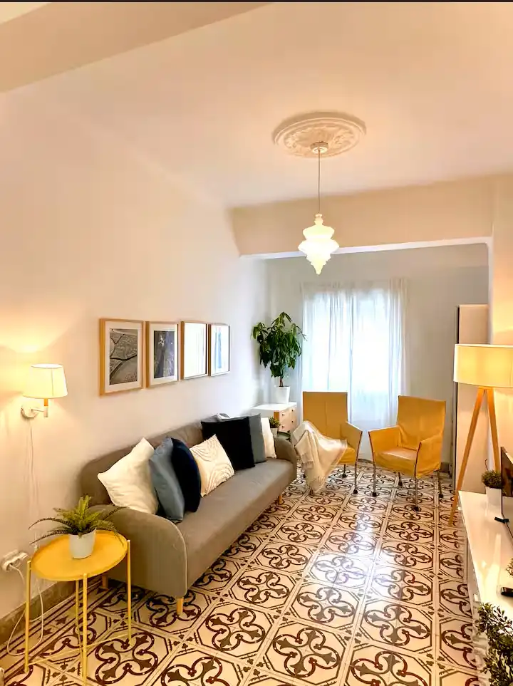 Living room of Flat for sale in Málaga  with Air Conditioner, Heating and Furnished