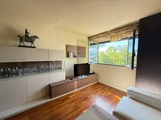 Living room of Apartment to rent in  Murcia Capital  with Air Conditioner, Private garden and Parquet flooring