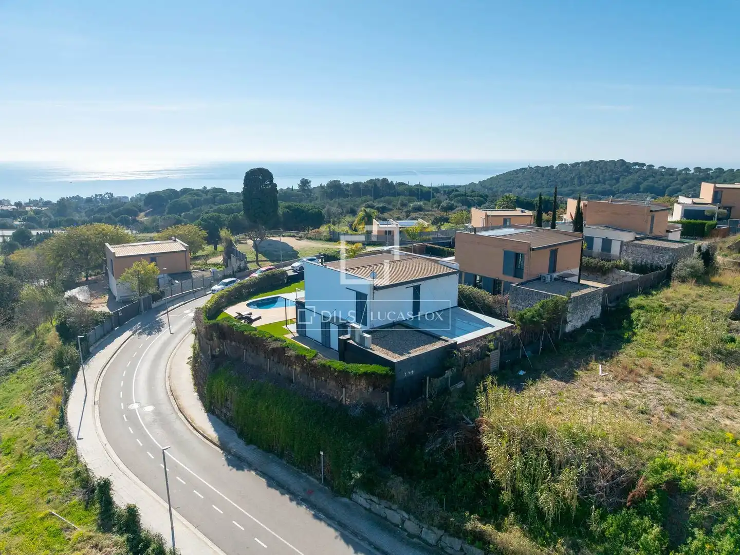 Vista exterior de Casa o xalet en venda en Sant Vicenç de Montalt amb Aire condicionat, Calefacció i Jardí privat