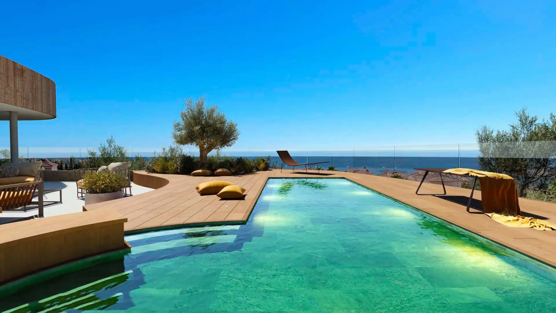 Piscina de Apartamento en venta en Fuengirola con Aire acondicionado, Calefacción y Jardín privado