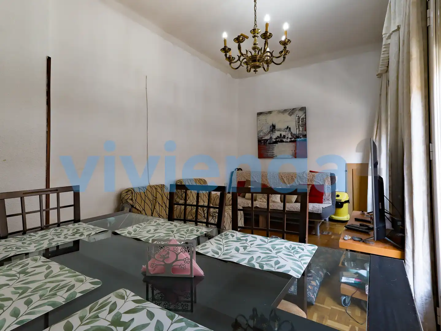 Wohnzimmer von Wohnung zum Verkauf in Madrid mit Heizung und Balkon