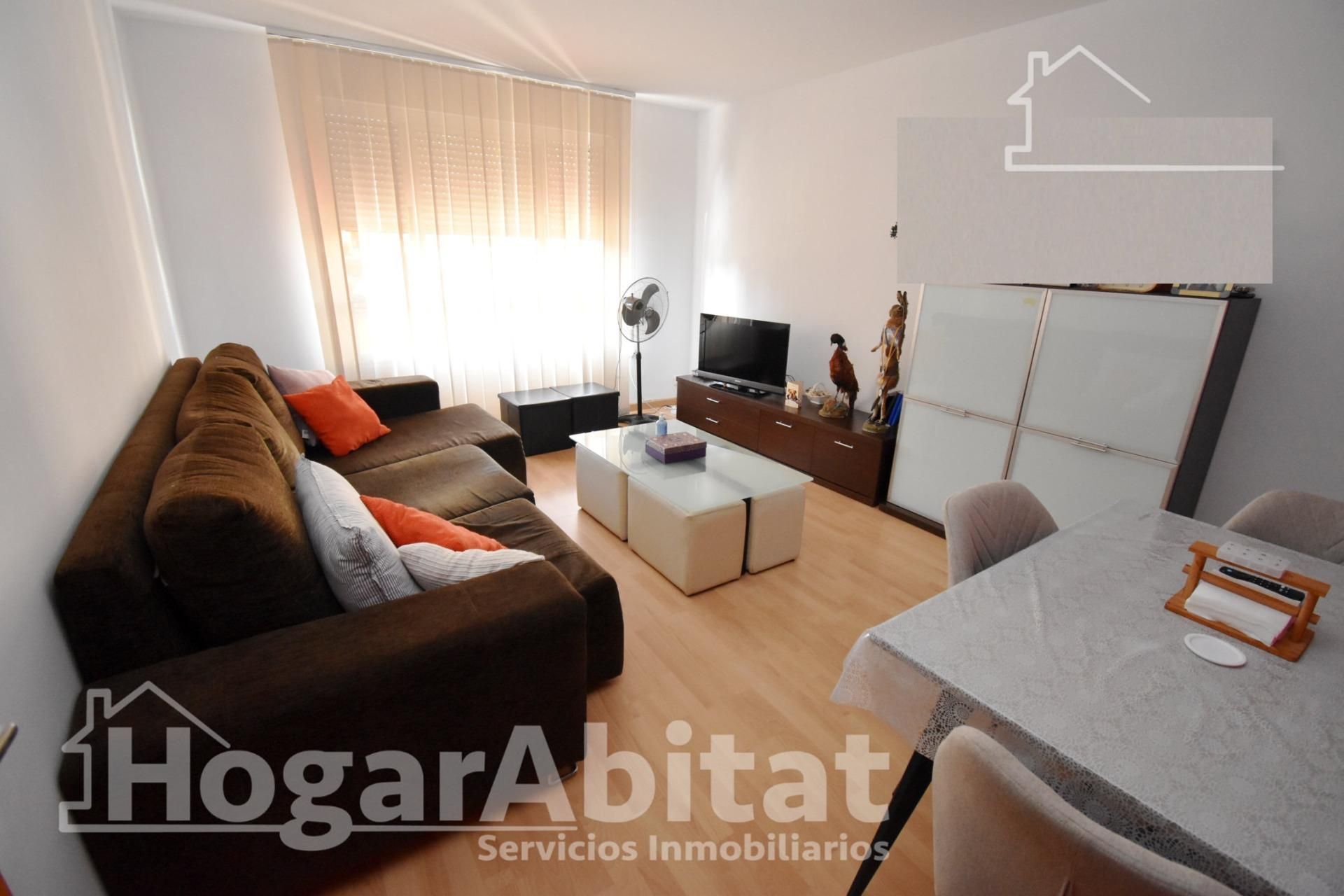 Sala d'estar de Pis en venda en Burriana / Borriana amb Aire condicionat, Terrassa i Traster