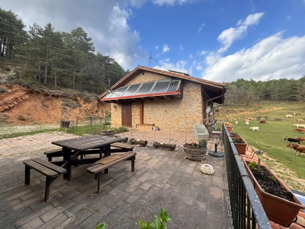 Exterior view of Country homes for sale in Ripoll  with Private garden, Parquet flooring and Terrace