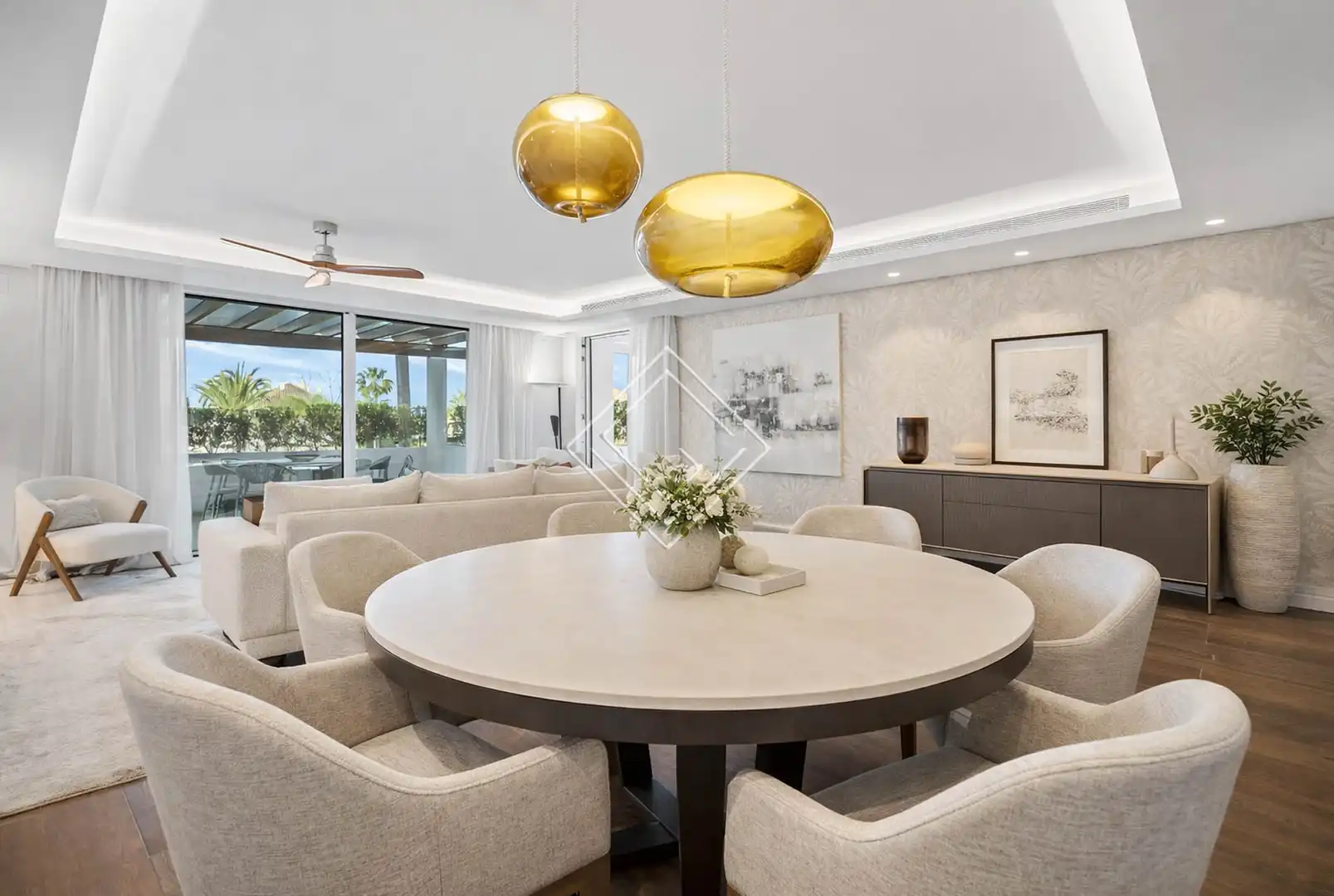 Esszimmer von Wohnung zum Verkauf in Marbella mit Klimaanlage, Heizung und Terrasse