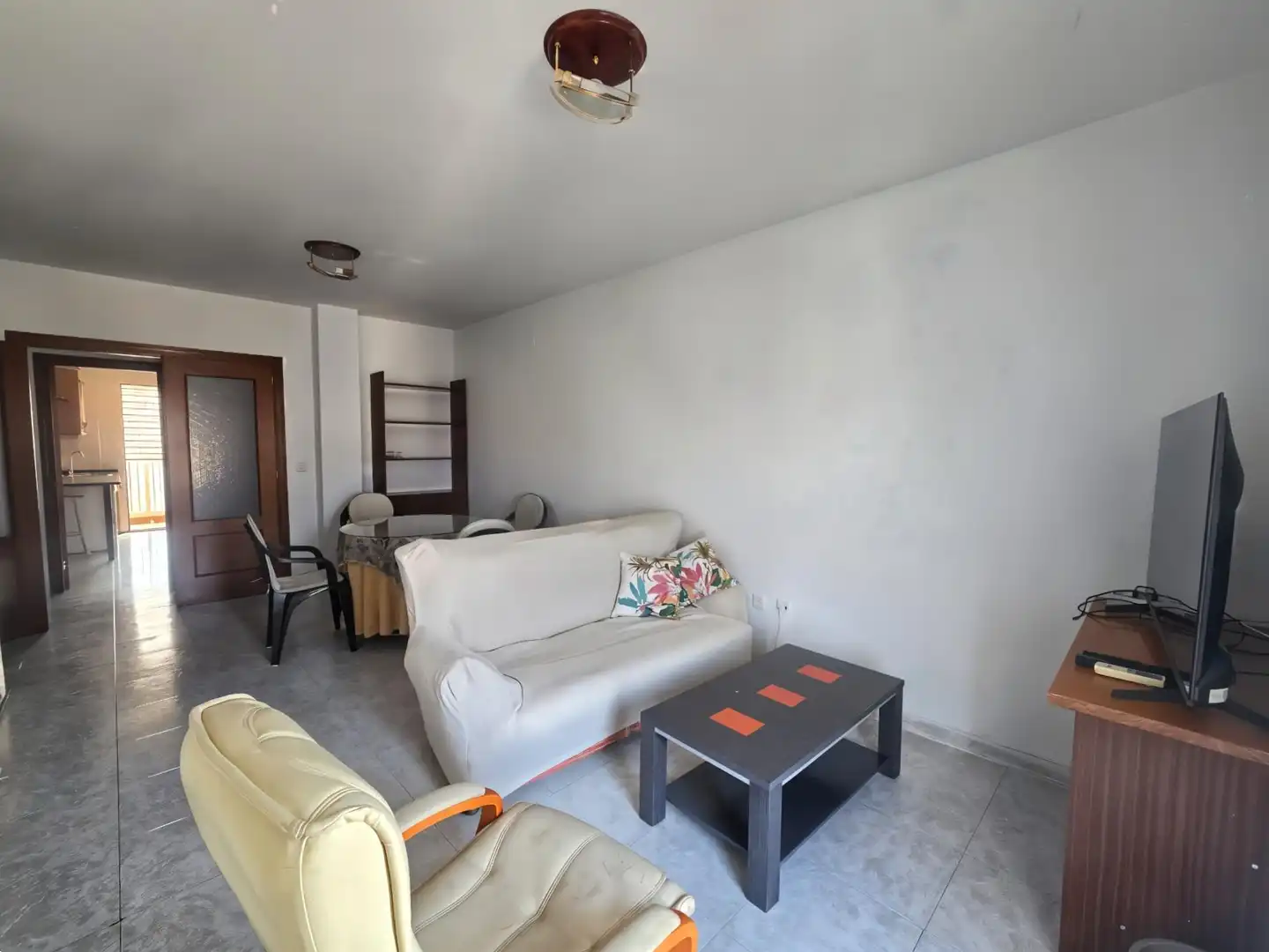 Sala de estar de Piso de alquiler en Plasencia con Terraza, Amueblado y Balcón
