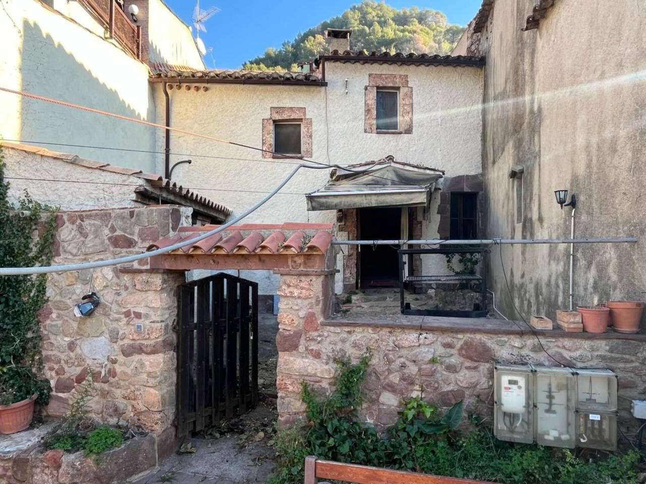 Exterior view of House or chalet for sale in Gallifa  with Private garden