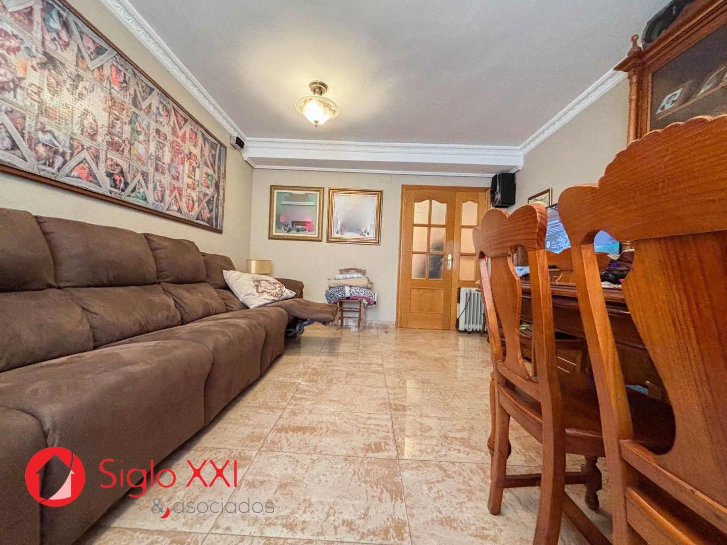 Sala d'estar de Casa adosada en venda en Vila-real amb Terrassa