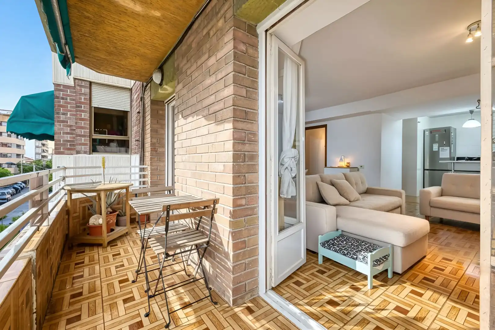 Terrasse von Wohnung zum Verkauf in Mutxamel mit Parkett, Terrasse und Möbliert