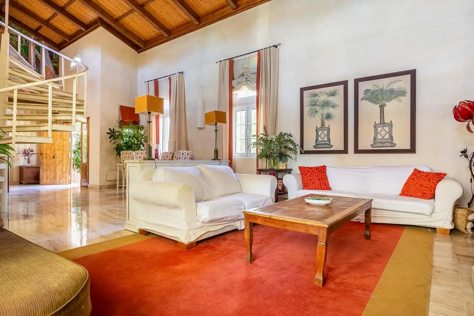 Living room of Houses for sale in Jerez de la Frontera  with Air Conditioner, Private garden and Terrace
