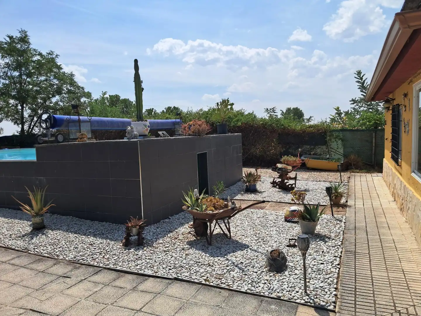 Terrasse von Wohnung zum Verkauf in La Vellés  mit Privatgarten und Schwimmbad