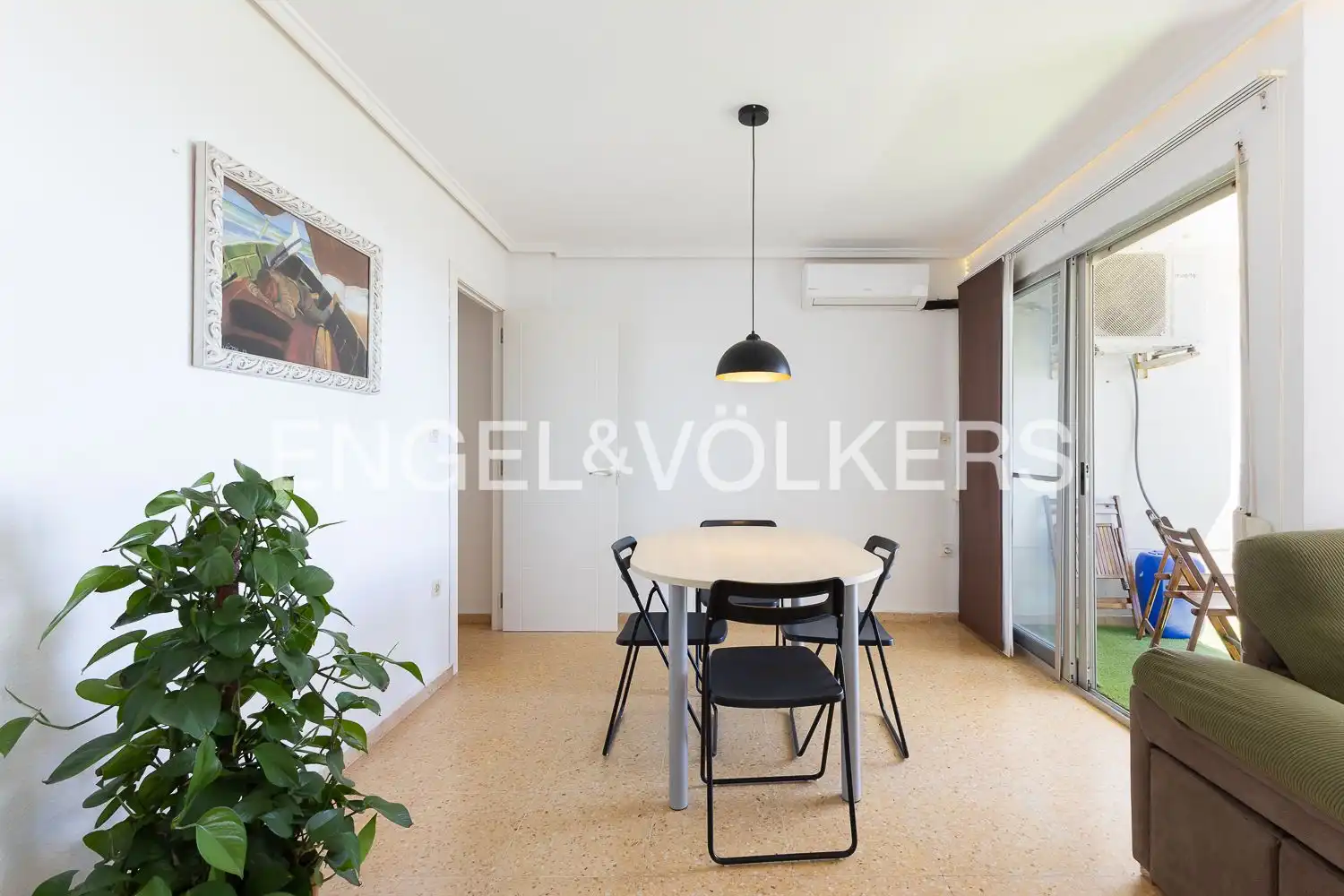 Esszimmer von Wohnung zum Verkauf in Valencia mit Klimaanlage, Heizung und Balkon