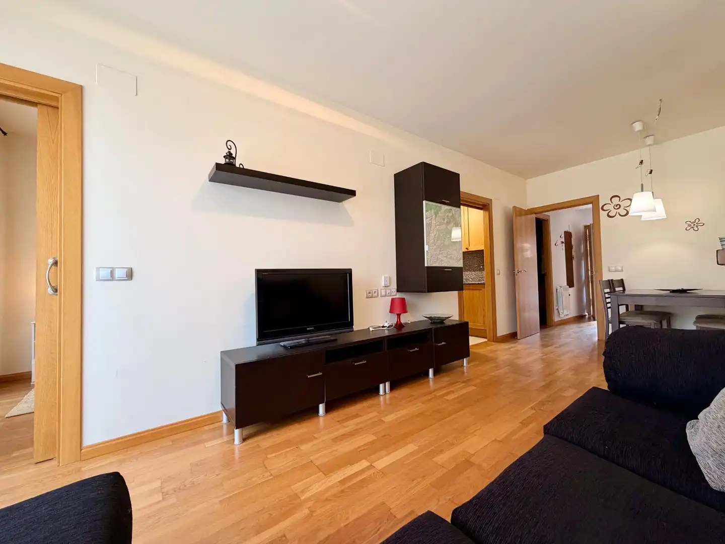 Living room of Flat for sale in Sort  with Heating, Storage room and Furnished