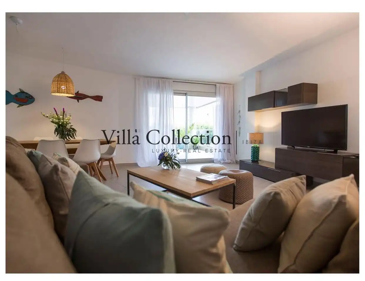 Living room of Flat for rent in Eivissa  with Terrace and Swimming Pool