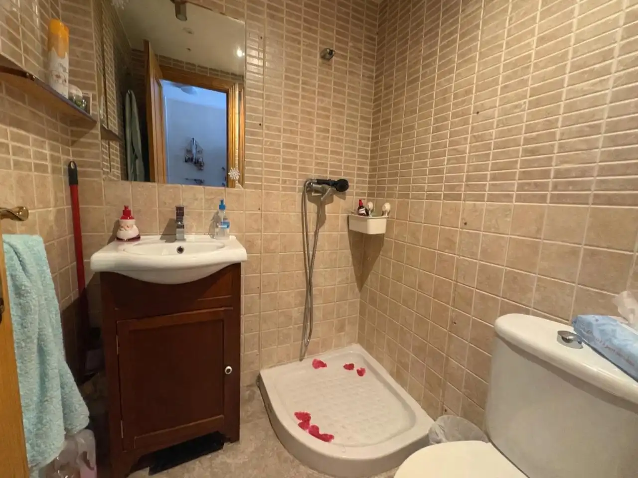 Badezimmer von Haus oder Chalet zum Verkauf in Guadalajara mit Heizung, Privatgarten und Parkett
