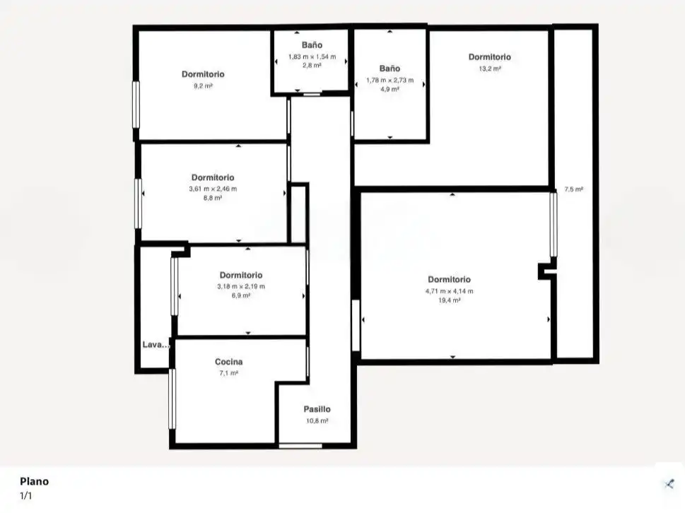 Flat with lift for sale in Avenida de la Libertad 8