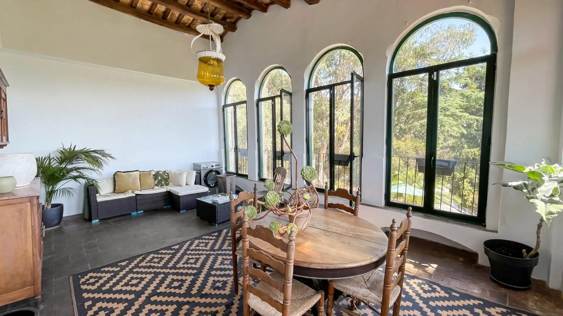 Esszimmer von Wohnung zur Miete in Cabrils mit Heizung, Privatgarten und Balkon