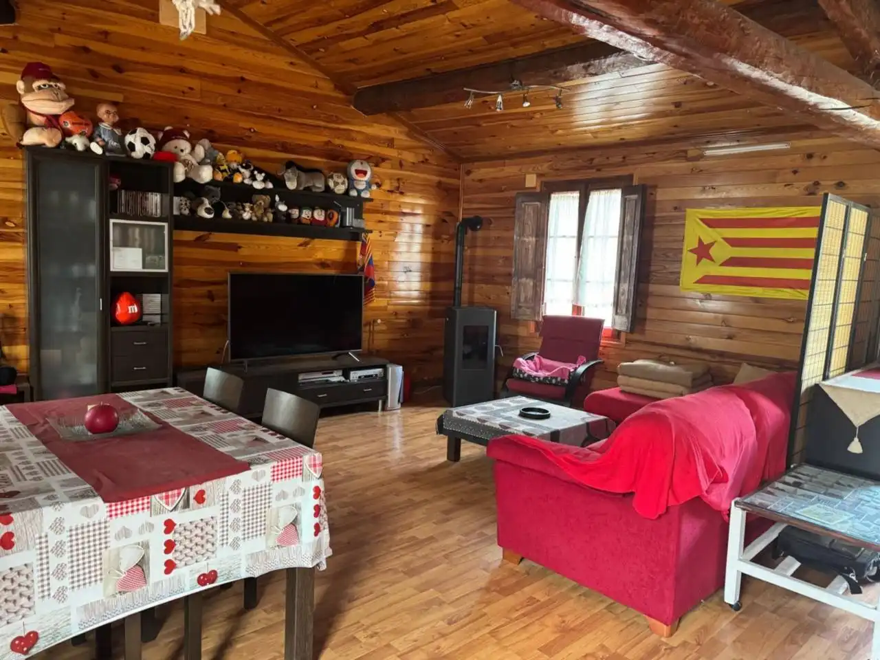 Sala d'estar de Casa adosada en venda en Montellà i Martinet amb Calefacció, Parquet i Terrassa