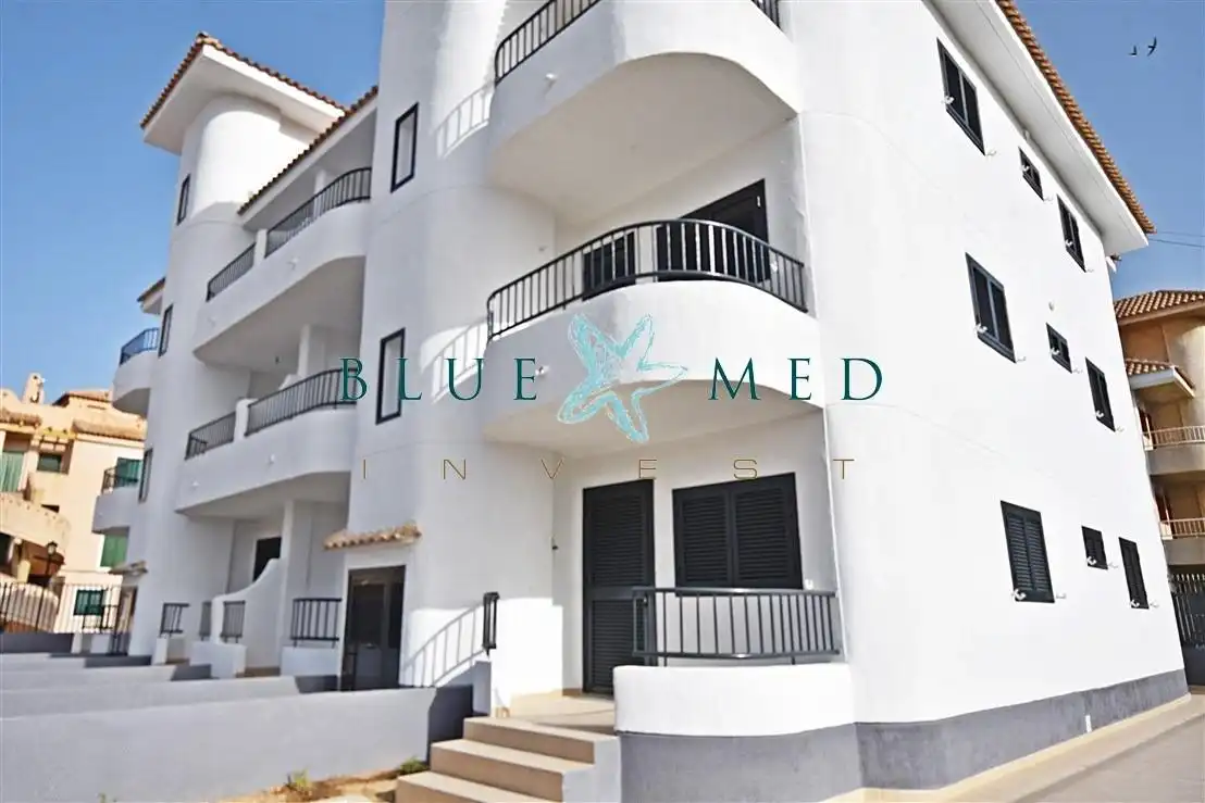 Vista exterior de Apartamento en venta en Mazarrón con Jardín privado, Terraza y Piscina comunitaria