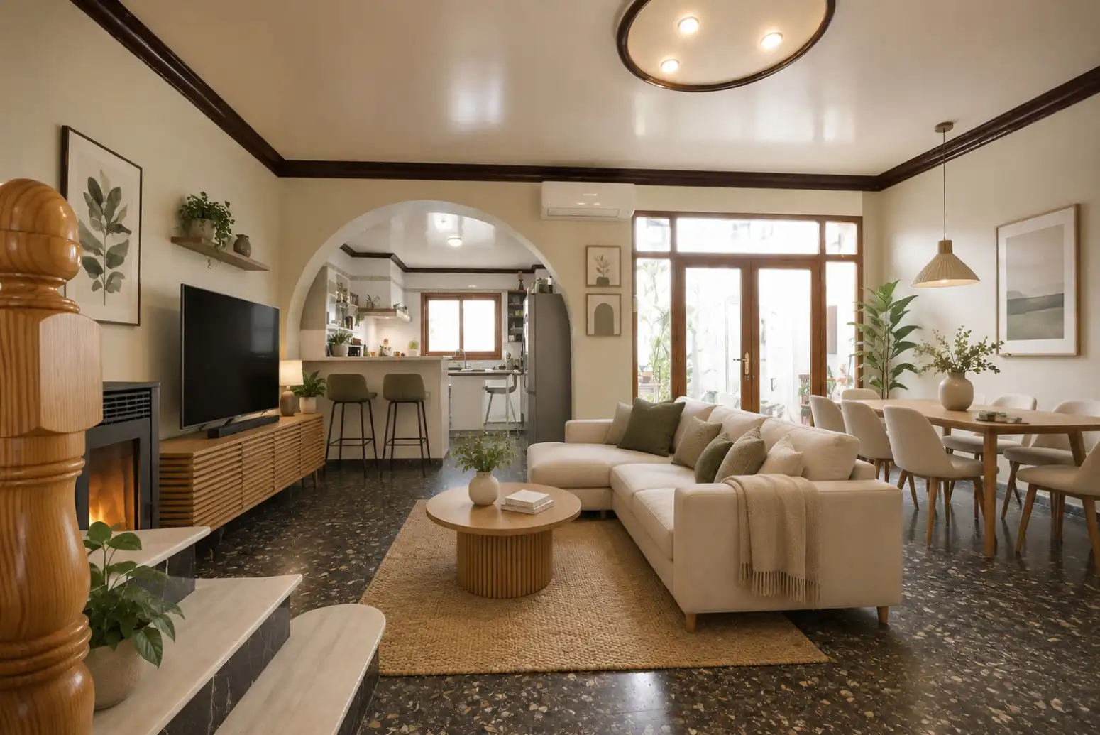 Sala d'estar de Casa o xalet en venda en Rafelbuñol / Rafelbunyol amb Aire condicionat, Calefacció i Terrassa