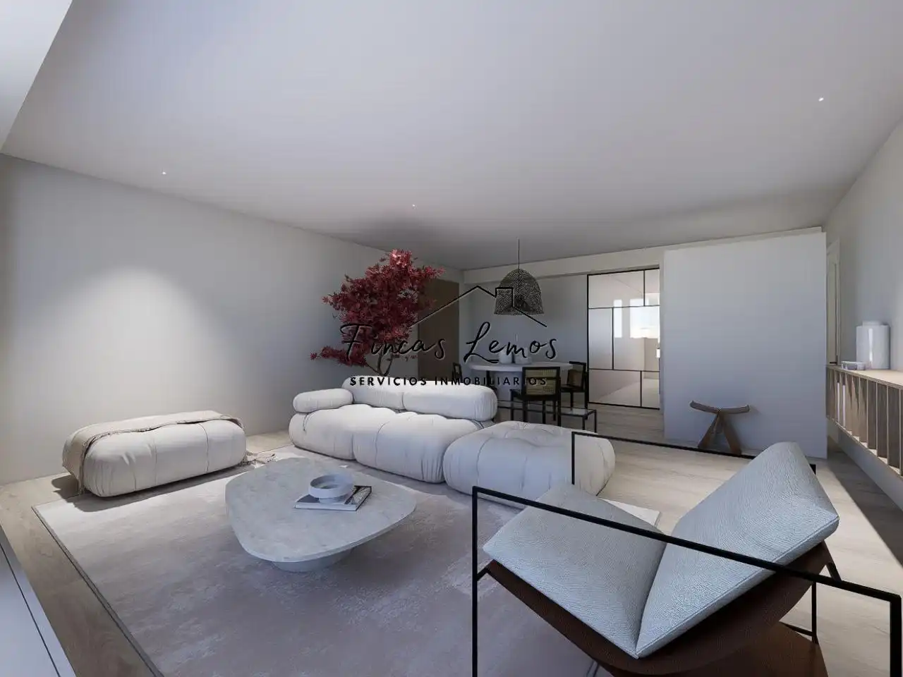 Living room of Flat for sale in Carballo  with Heating and Furnished