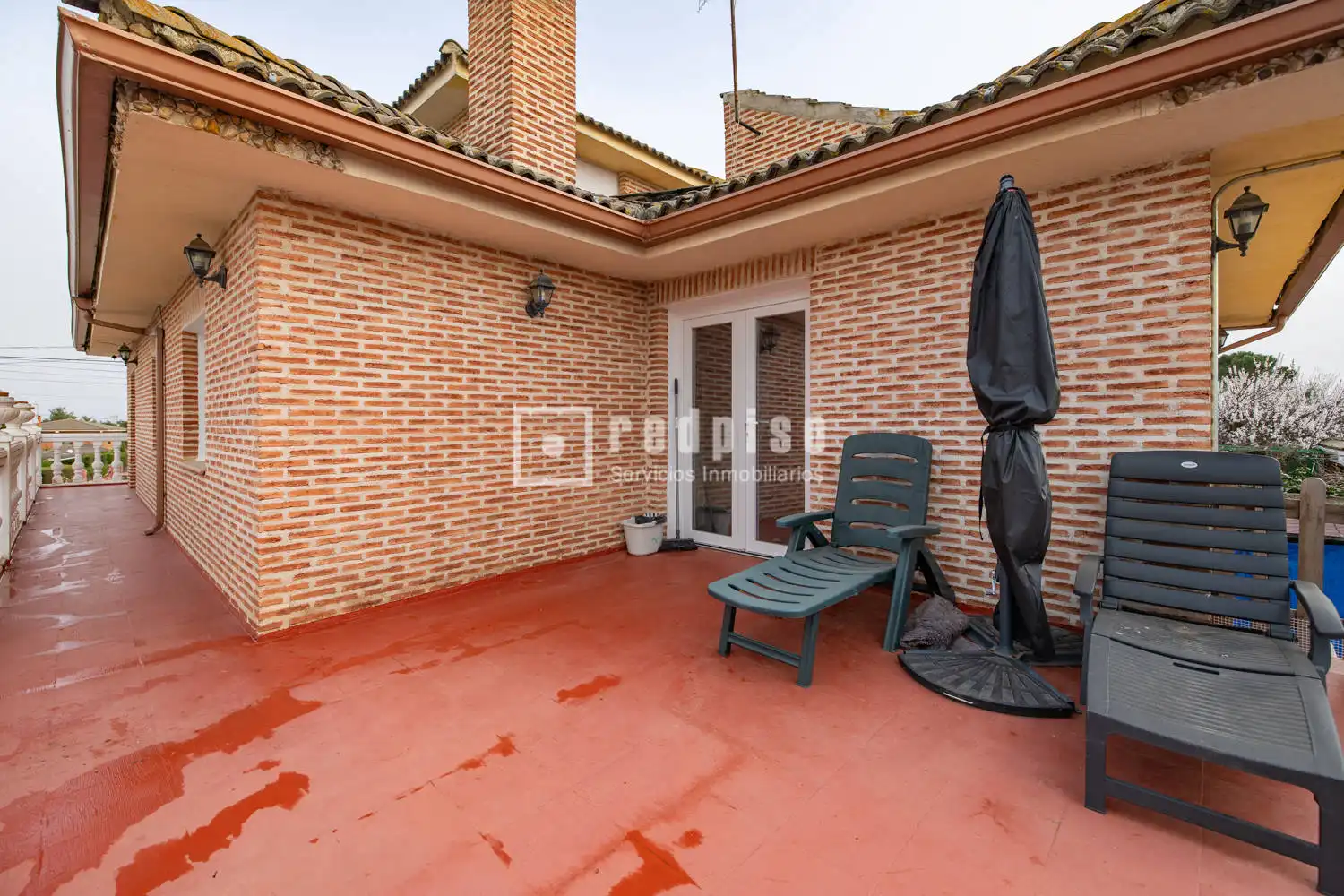 Terrassa de Casa o xalet en venda en Casarrubios del Monte amb Calefacció, Jardí privat i Terrassa