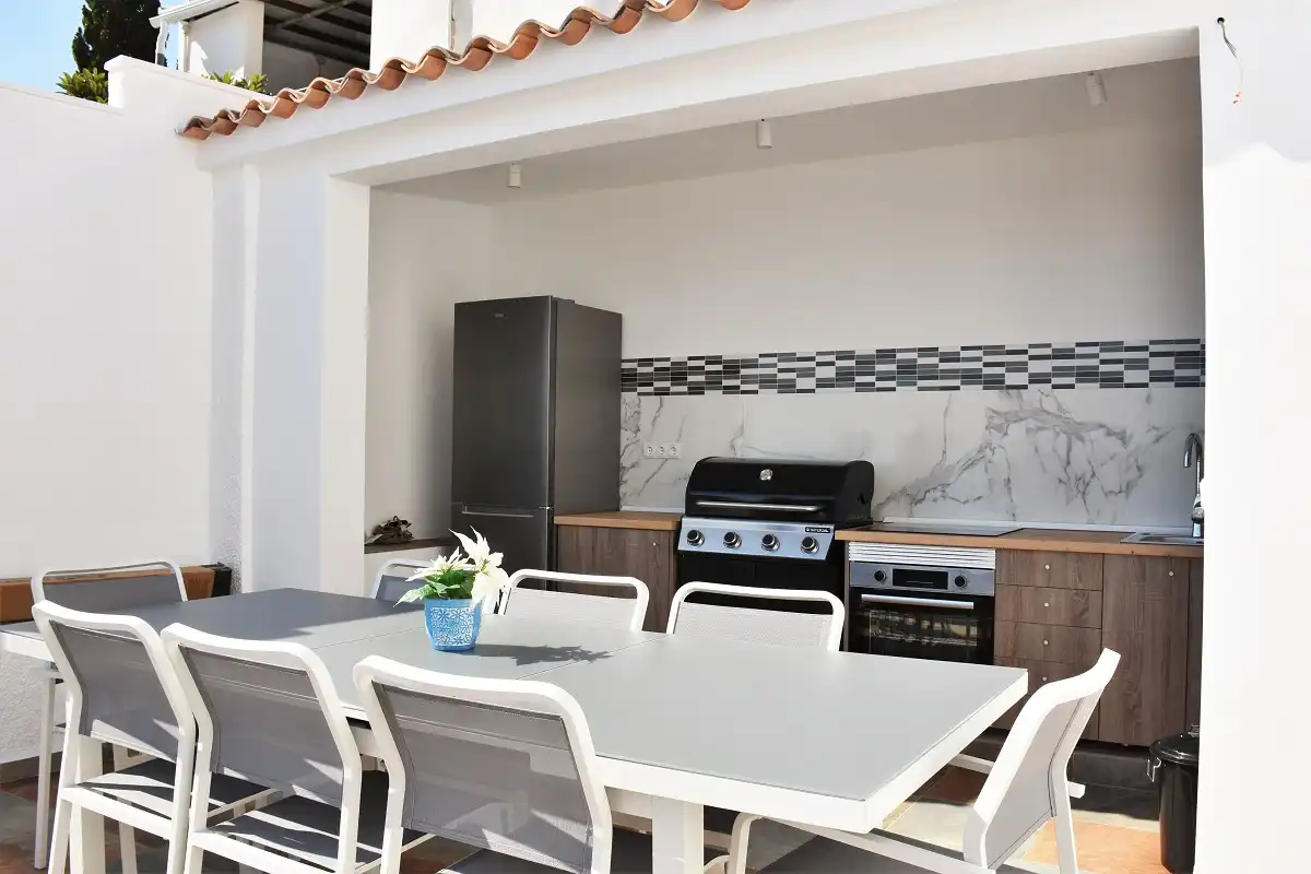 Terraza de Casa o chalet en venta en Calpe / Calp con Aire acondicionado, Calefacción y Jardín privado