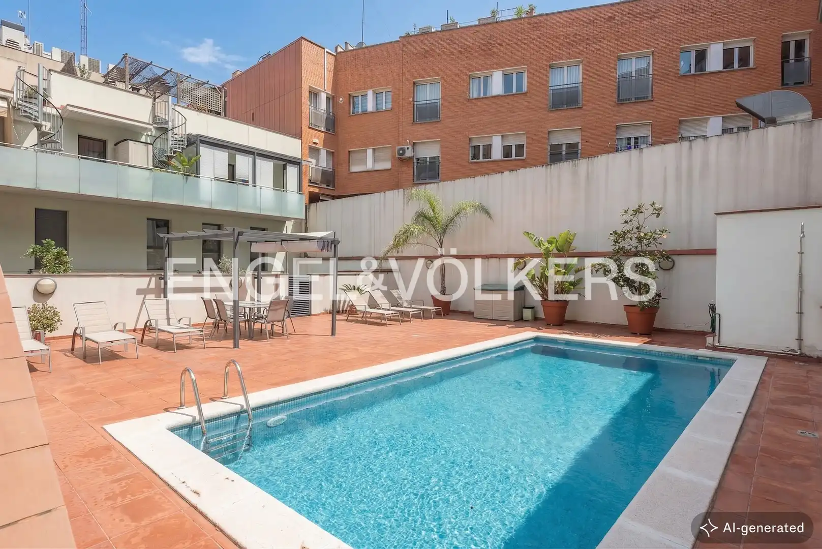 Piscina de Ático en venta en  Barcelona Capital con Aire acondicionado, Calefacción y Parquet