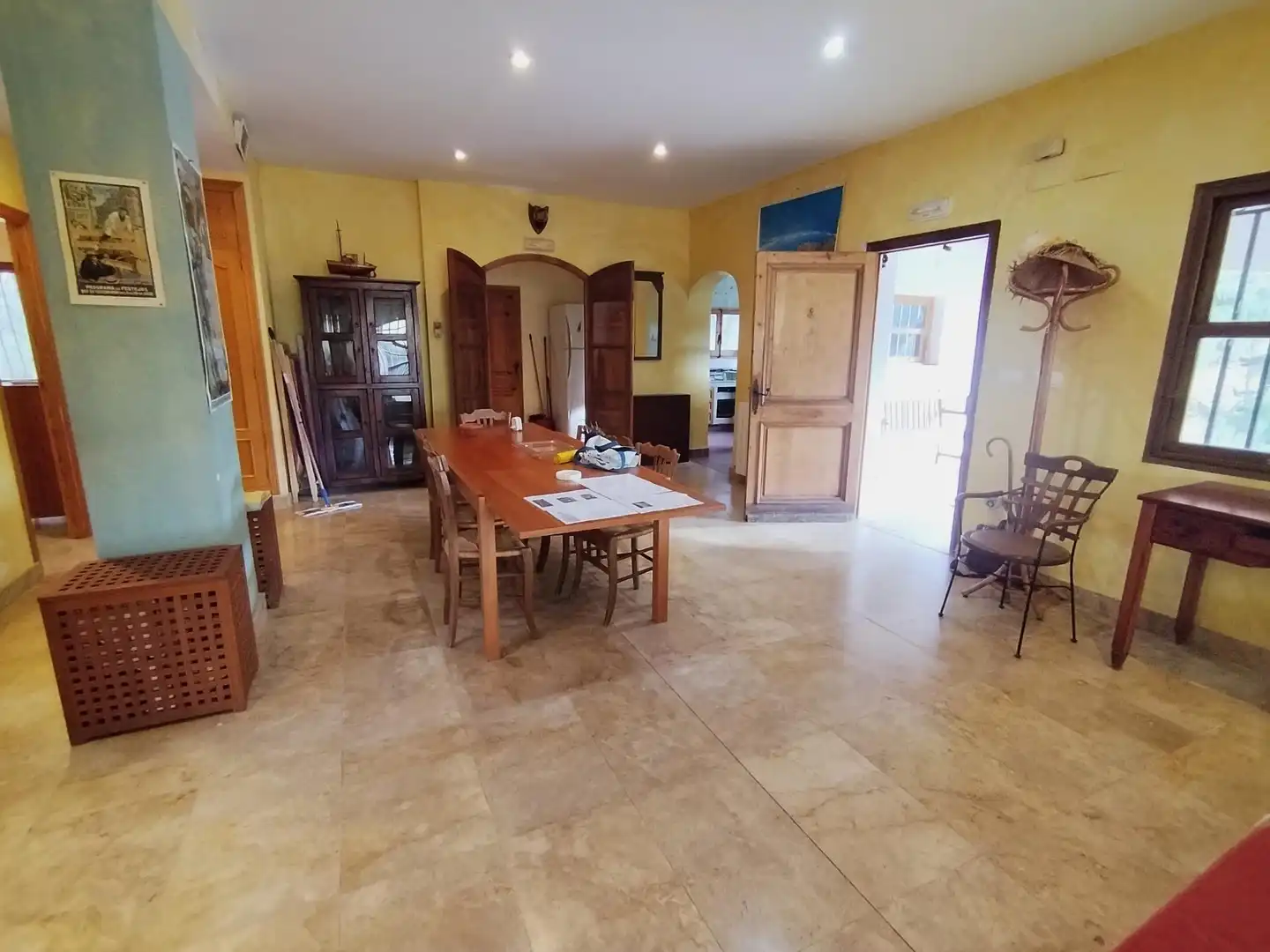 Menjador de Finca rústica en venda en Relleu amb Aire condicionat, Jardí privat i Terrassa
