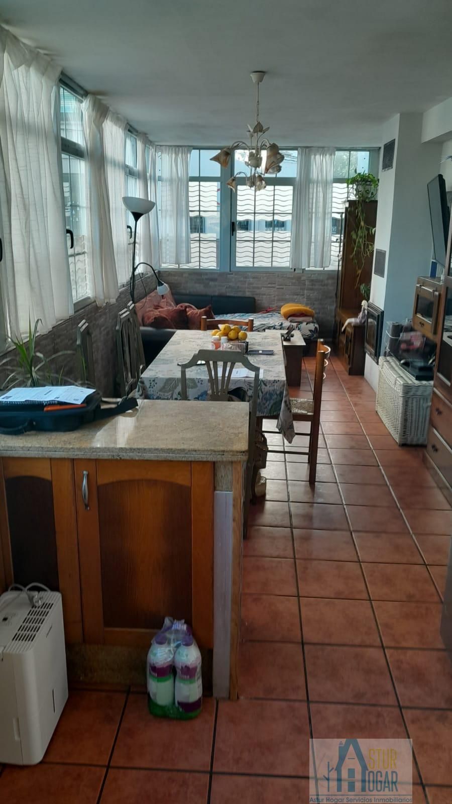 Kitchen of Flat for sale in Pravia  with Heating, Terrace and Furnished
