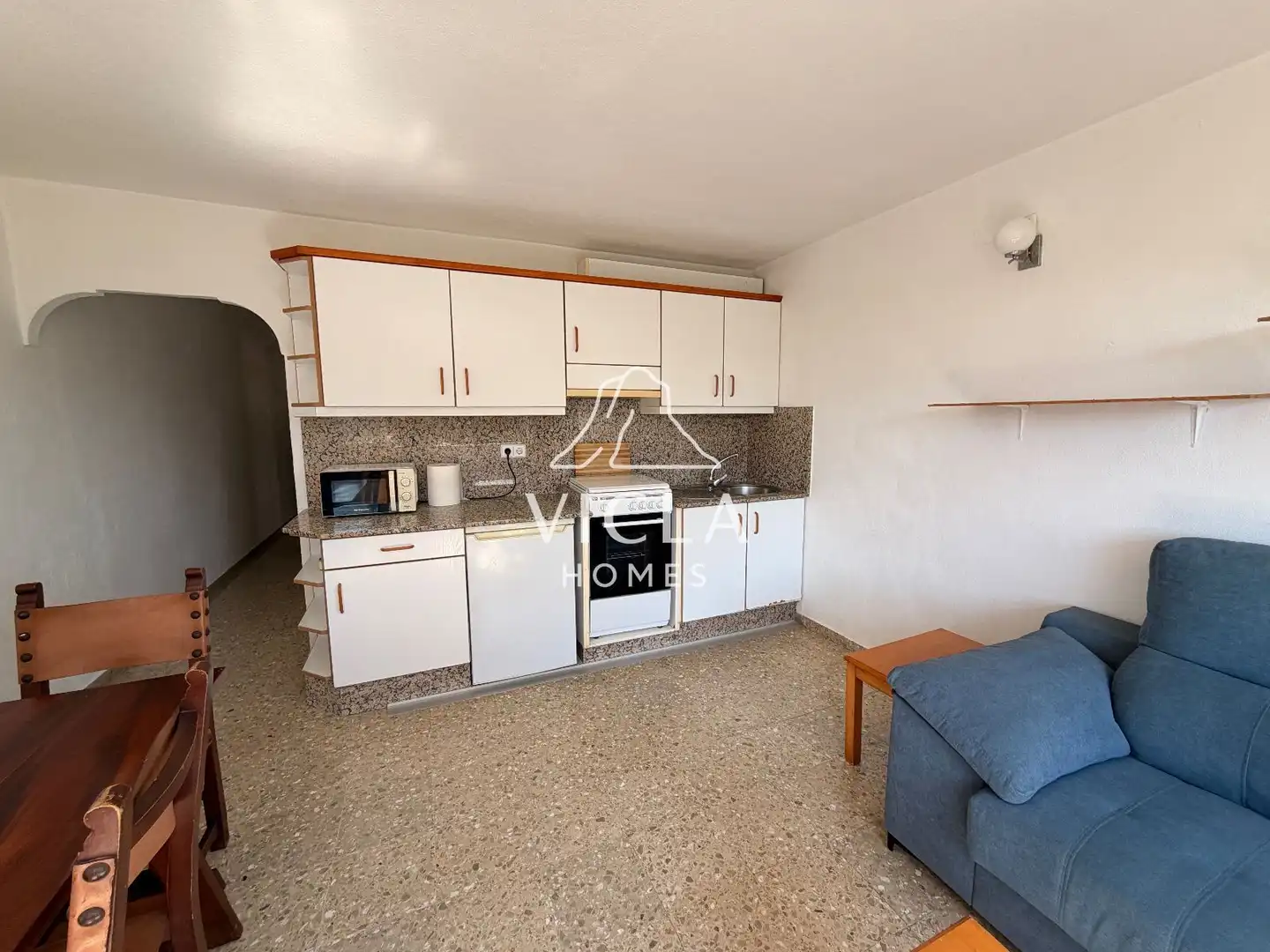 Living room of Flat for rent in Santa Eulària des Riu  with Heating, Furnished and Oven