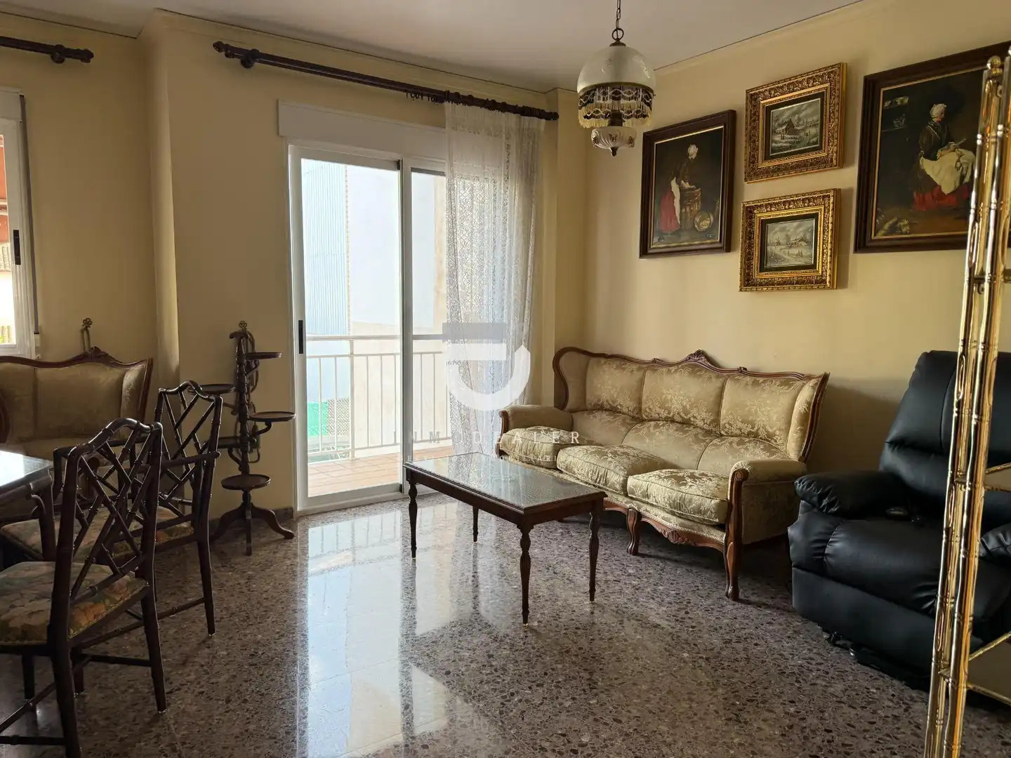 Sala de estar de Casa adosada en venta en Daimús con Aire acondicionado y Balcón