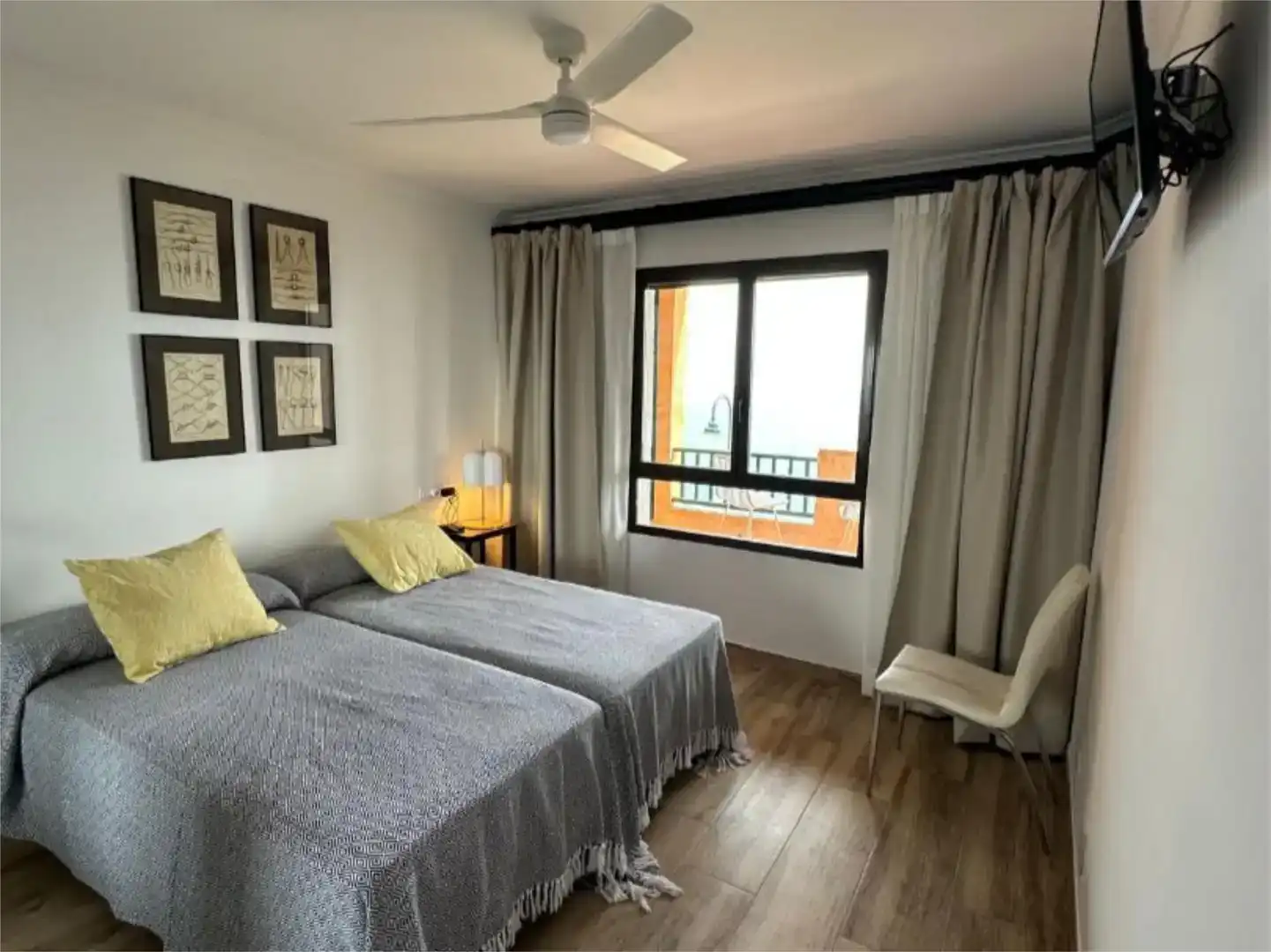 Bedroom of Flat for rent in Altea  with Air Conditioner, Swimming Pool and Balcony