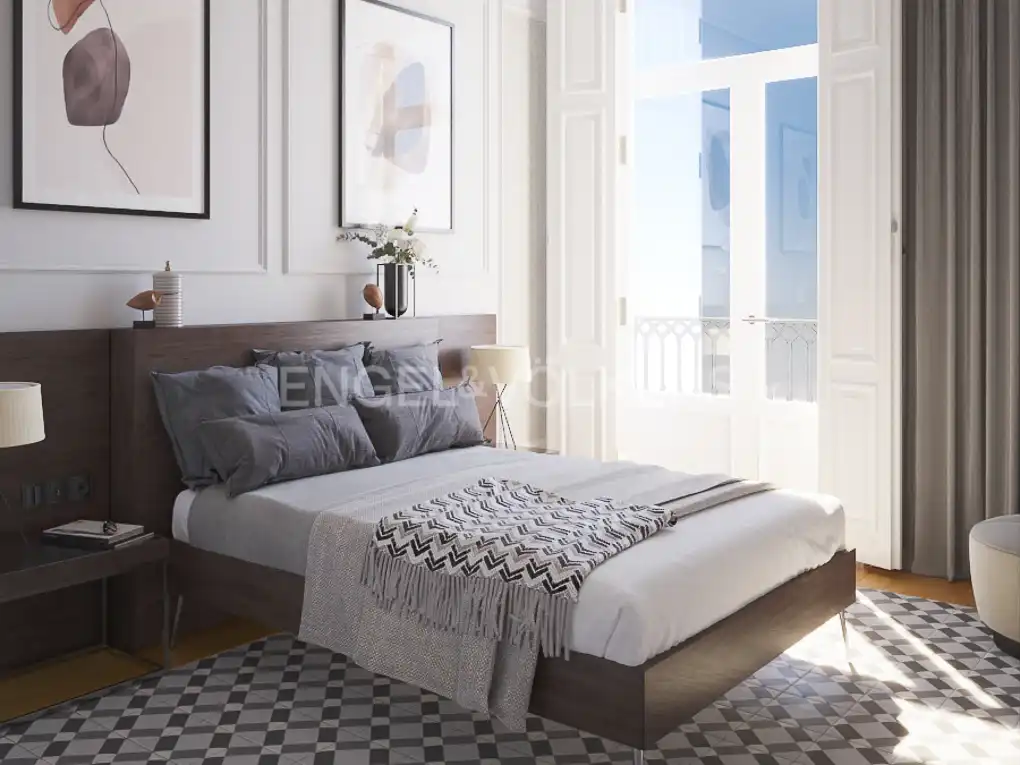 Bedroom of Apartments for sale in Valencia  with Air Conditioner, Heating and Balcony