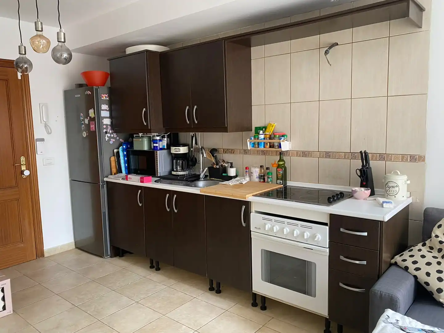 Küche von Maisonette zur Miete in La Matanza de Acentejo mit Heizung, Privatgarten und Terrasse